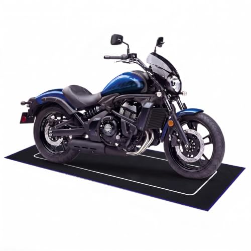 Motorcycle Mat Garage Floor Rug Washable Parking Mats for Garage Floors Non Slip Oil Absorbent Pad Rubber Backing Layer Protects Floor