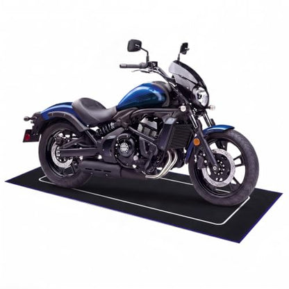 Motorcycle Mat Garage Floor Rug Washable Parking Mats for Garage Floors Non Slip Oil Absorbent Pad Rubber Backing Layer Protects Floor