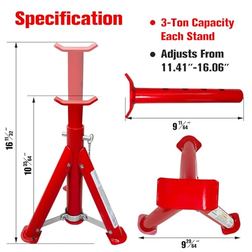 Foldable Jack Stands 3 Ton