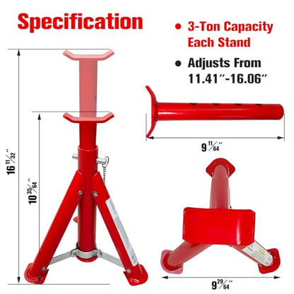 Foldable Jack Stands 3 Ton