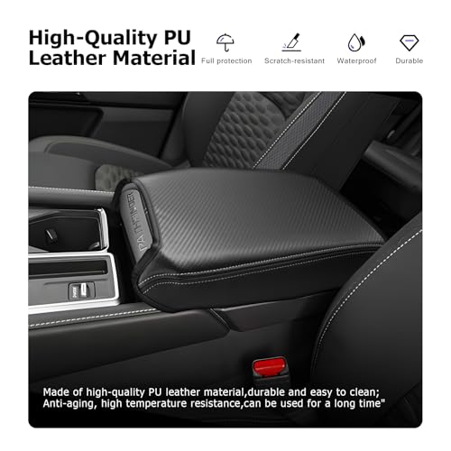 2025 2026 Pathfinder Center Console Cover Compatible with Pathfinder 2022 2023 2024 2025 2026 Accessories Armrest Cover Armrest Console Cover Carbon Fiber Texture