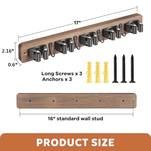 Broom Holder Wall Mount