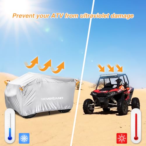ATV Cover Waterproof Heavy Duty 4 Wheeler Cover for Polaris XL