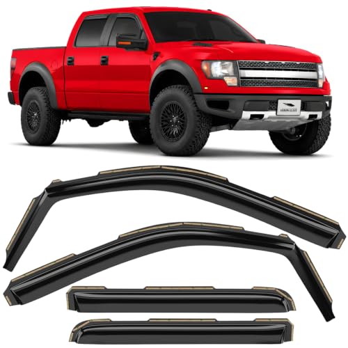 in Channel Extra Durable Rain Guards for Ford F (4 Count)