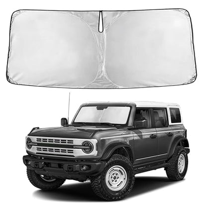 Windshield Sunshade Compatible for Ford Bronco 2021