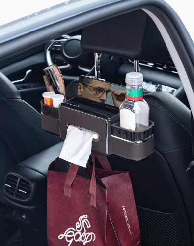 6-in-1 Car Headrest Backseat Organizer, Back Seat Car Organizer and Storage