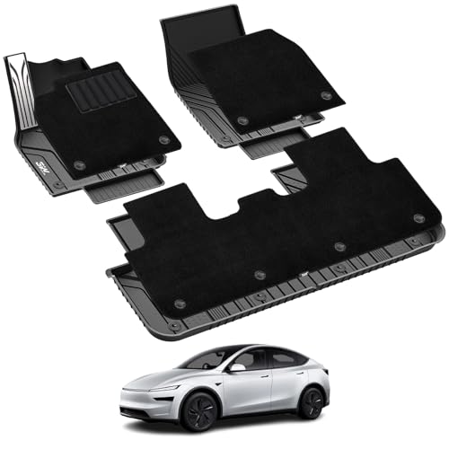 Tesla Model Y Juniper Metal Pedal Floor Mats with Carpets