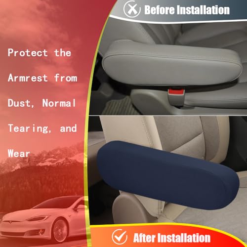 2PC Car Front Seat Armrest Covers