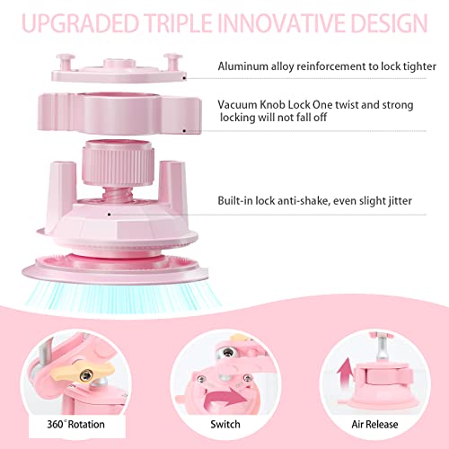 Suction Cup Phone Mount 360 Rotating Universal Ball Head Arm for Car Dashboard Windshield Vehicle Sunroof