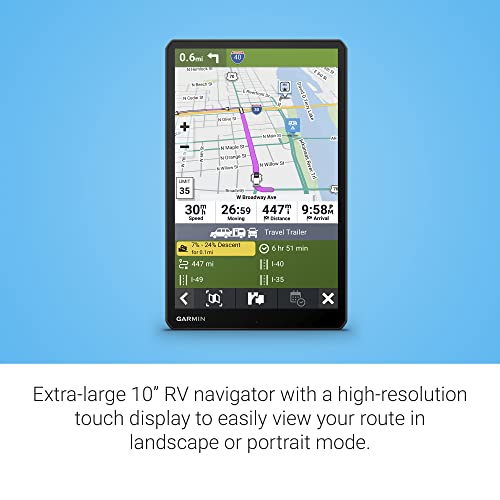 RV 1095 10” GPS RV Navigator