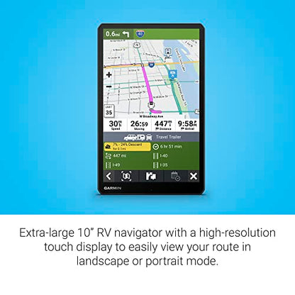 RV 1095 10” GPS RV Navigator