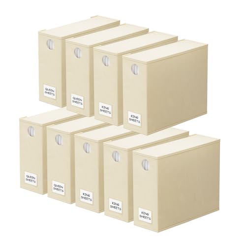 9 Pack Bed Sheet Organizers and Storage (9 Count)