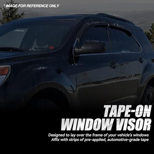 4PCS Tape On Window Visors for 2010 (4 Count)