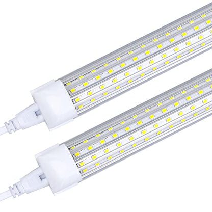 20-Pack)4FT LED Shop Light Fixture, 72W 6000K Cold White 9500LM Super Bright T8 Integrated LED Tube, 4 Rows Linkable Shop Lights, T8 LED Tube Lights, 4 LED shop lights for garage 4 foot with plug