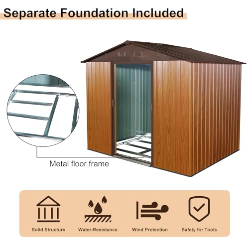 6x8 FT Outdoor Storage Shed