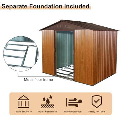 8x6 FT Outdoor Storage Shed