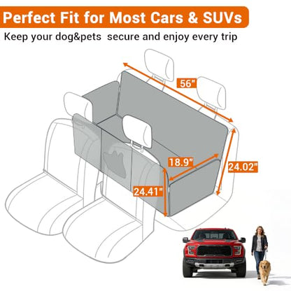 56" Dog Seat Cover for Back Seat