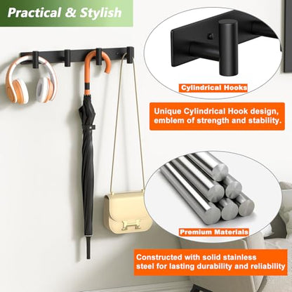 Coat Rack Wall Mounted (2 Count)