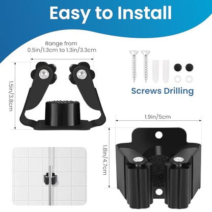 Broom Holder Wall Mount (4 Count)