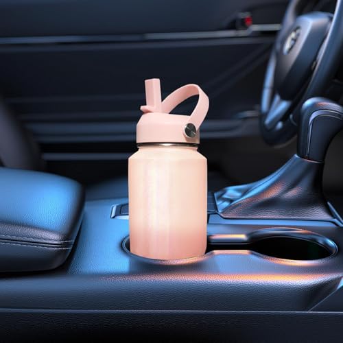 32oz Water Bottle Wide Mouth Stainless Steel Vacuum Insulated Double Wall with 2 Straw Lids Fit in Any Car Cup Holder