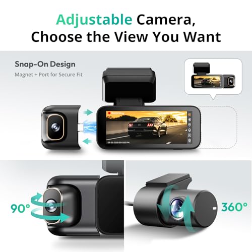 G980H 3CH】 3 Channel 360° Dash Cam