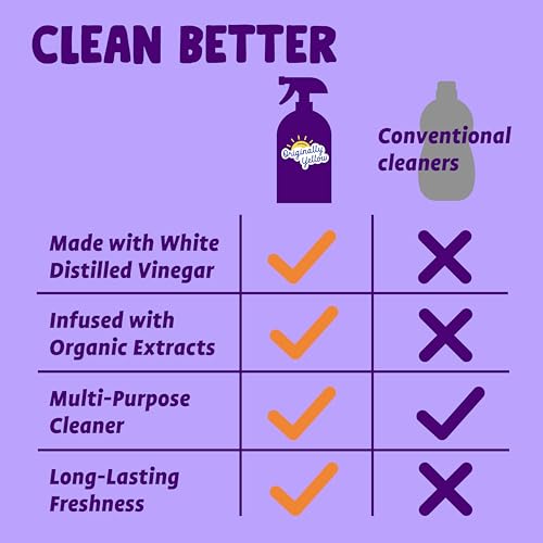 Lavender distilled white vinegar for cleaning purpose Spray (48 Fl Oz)