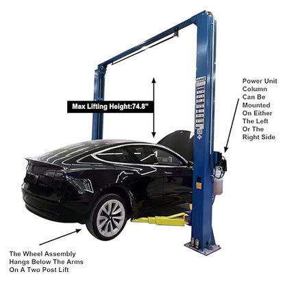 Car Lift 9 000lbs 2 Post Auto Lift Overhead Auto Truck Hoist for Home Garage