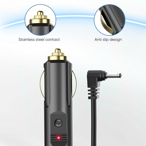 12V Car Charge DC3.5 Radar Detector Power Cord for Cobra