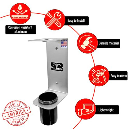 PP3364 Aluminum Oil Funnel Holder Storage Rack