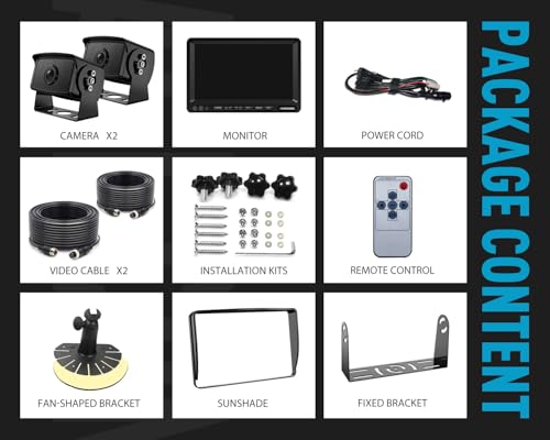 HD 1080P 9" Wired Backup Camera