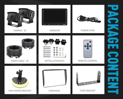 HD 1080P 9" Wired Backup Camera