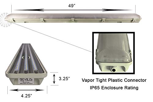 4 FT 6500K 72W LED Vapor Tight Lights (2 Count)