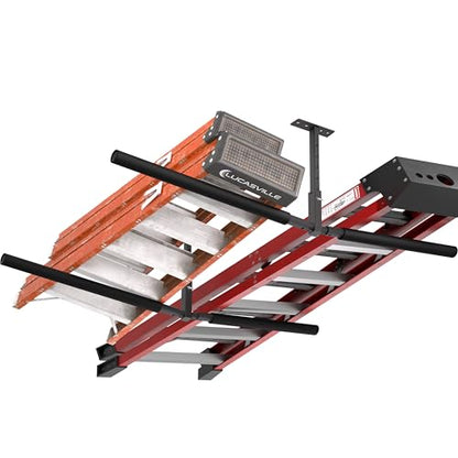 Double Ladder & Kayak Ceiling Storage Rack