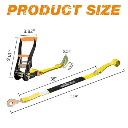 Car Hauler Tie Down Straps 4 (4 Count)