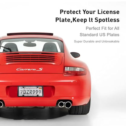 Transparent License Plate Cover and Frames