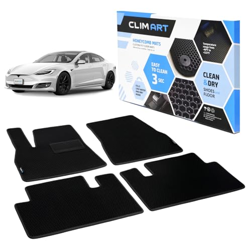 All Weather Car Floor Mats Compatible with Tesla Model S 2012