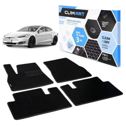 All Weather Car Floor Mats Compatible with Tesla Model S 2012