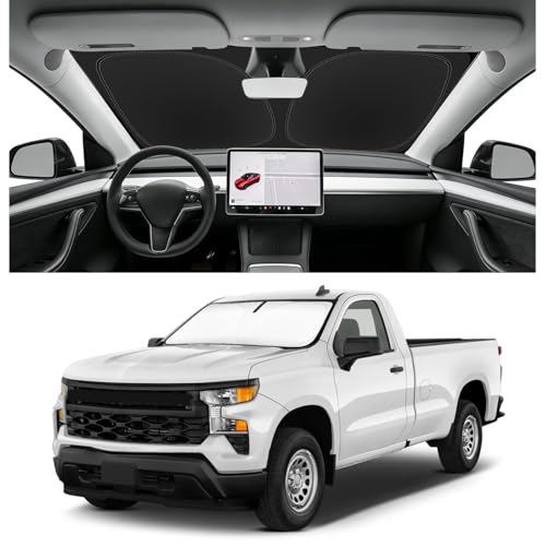Custom Fit Windshield Sun Shade for Chevy Silverado 2019