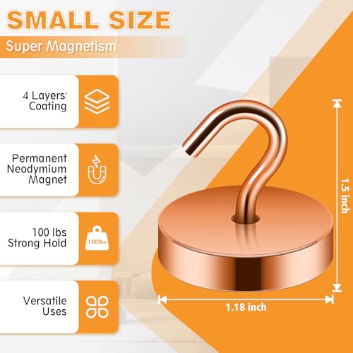Magnetic Hooks Steel Tube Design for Cruise (10 Count)