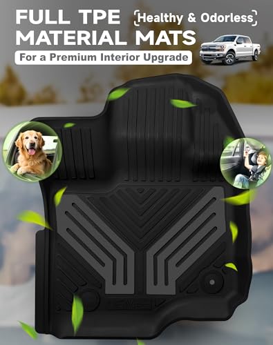 2 Piece Front TPE Floor Mats for Ford F