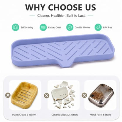 Silicone Soap Dish with Drain Spout