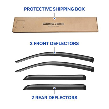 Window Visors Rain Guards for 2008 (4 Count)