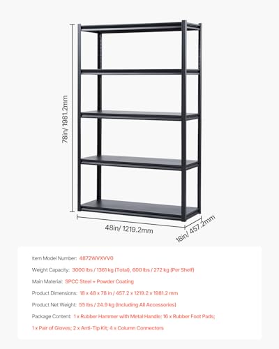 Storage Shelves (5 Count)