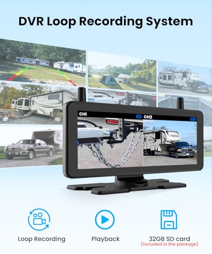 7.2'' 2 Magnetic Wireless Backup Camera