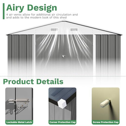 10x14 FT Outdoor Storage Shed