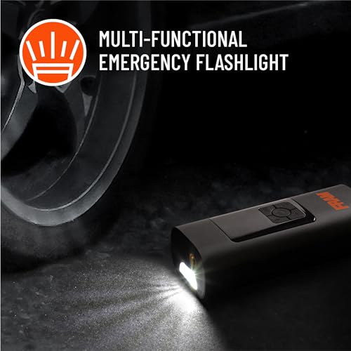 FEK40002 Portable Emergency Tire Inflator with 6000mAh Battery and 12V