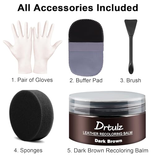 Dark Brown Leather Recoloring Balm