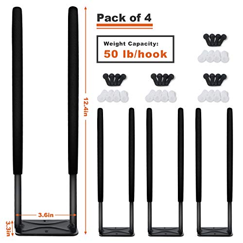 Heavy Duty Garage Tires Hooks Wall Mounted Tool Hanger Organizer (4 Count)