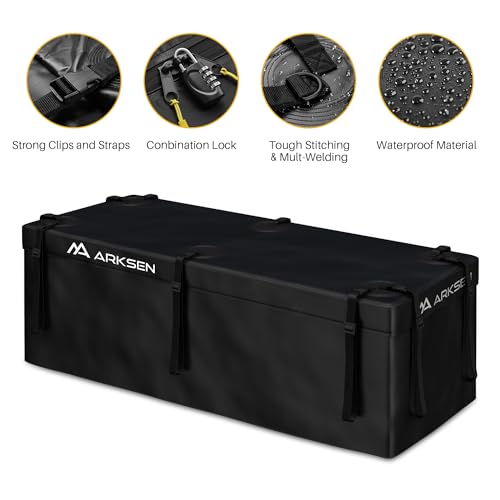 Waterproof Hitch Cargo Carrier Bag with Combination Lock for Truck SUV RV Trailer