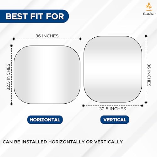 2 Piece Foldable Truck Window Sun Shade (2 Count)